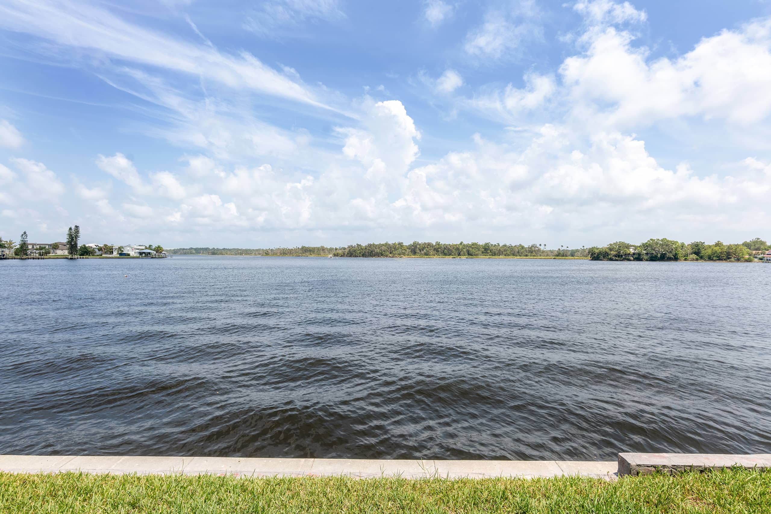 Panoramic living room overlooking Crystal River and Kings Bay
