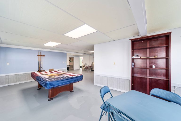 Second pool table and game-room seating